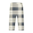 thumbnail image 5 of Handshe Men's Casual Lounge Pants with Printed Design, Straight Cut Elastic Waist and Pockets for Home Comfort, 5 of 7