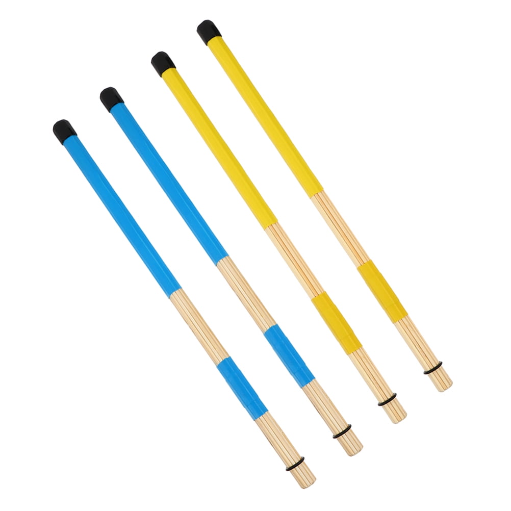 FRCOLOR  4 Pcs Wooden Drum Brush Drums Sticks Percussion Instruments Drumsticks Drumming