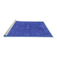 thumbnail image 2 of Ahgly Company Machine Washable Indoor Rectangle Oriental Blue Industrial Area Rugs, 2' x 4', 2 of 4