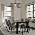 thumbnail image 5 of 1-Light Cage Mini Pendant Light with Matte Black and Barnwood Accents, 5 of 8