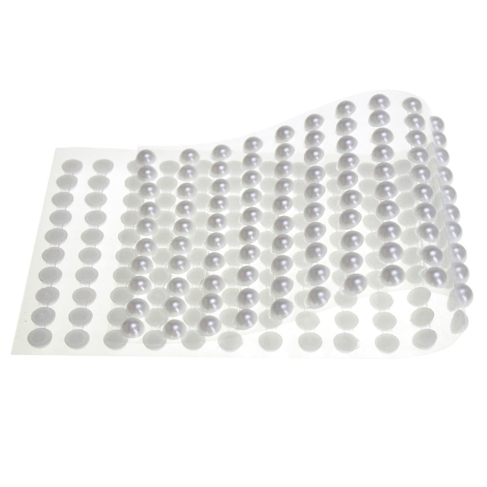 gofii white Piece Self Adhesive Pearl Stickers, 4Mm pack of 3 - white Piece  Self Adhesive Pearl Stickers, 4Mm pack of 3 . shop for gofii products in  India.