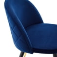 thumbnail image 4 of Modway Cordial Performance Velvet Dining Chairs - Set of 2 in Navy, 4 of 9