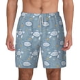 thumbnail image 3 of Uemuo Turtle Pattern Mens Swim Trunks Quick Dry Board Shorts with Mesh Lining, Stretch Beach Shorts Quick Dry No-Chafing Board Shorts-XX-Large, 3 of 9