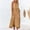 Khaki, variant on Womens Maxi Dress Sleeveless Tiered Beach Dress Casual Loose Swing Boho Smocked Ruffle Dresses for Casual V Neck Women Dress Knee Length Summer Dress