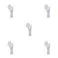 thumbnail image 3 of Wweixi Chic Chain Hand Model Shop Display Holder for Stunning Jewelry Showcase White 25.5cm 5Set, 3 of 6
