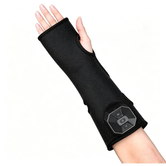 Hand Massager With Heat and Compression, Rechargeable Portable Wrist Relaxation Massage Tool for Home Office, 3 Modes & Adjustable Intensity
