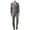 Grey - silvergray, variant on Michael Kors Mens Birdseye Two Button Formal Suit, Grey, 48 Regular / 42W x UnfinishedL