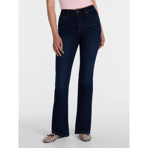 No Boundaries Stretch Denim Bootcut Jeans, 32" Inseam, Women's and Plus Sizes 00-28W