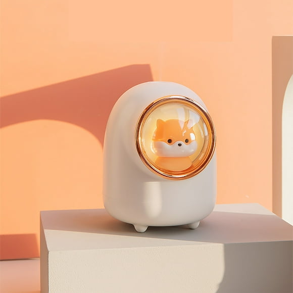 Iumwxz Smart Home Appliances Quality Evaporative Humidifier Space Capsule Small Hamster Mist Maker with Led Night Lamp Energy-Saving White Plastic Up to 50% Off