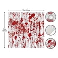 thumbnail image 4 of Halloween Shower Curtain with Bloody Hands for Halloween Decorations Theme Decor Props Bathroom Horror Bath Curtain 72"x72", 4 of 7