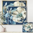 thumbnail image 3 of Designart ' Indigold Watercolor Flower I ' Farmhouse Framed Canvas, 3 of 3