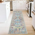 Findosom 2'x6' Vintage Runner Rug 0.4" Distressed Area Rug Non Slip ...