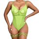 thumbnail image 1 of Gibobby Conjunto de lencería de encaje Lencería sexy babydoll para mujer, camisón halter, babydoll para mujer, lencería sexy para sexo(Verde, M), 1 of 5