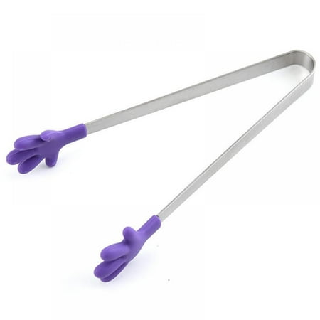 

Clearance!Stainless Steel Food Tongs Innovative Silicone Small Tongs Mini Food Grade Silicone Food Tongs