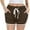 Brown, variant on biudgviw Athletic Shorts for Women Workout Yoga Shorts Summer Casual Drawstring Mid-Rise Sporty Running Shorts