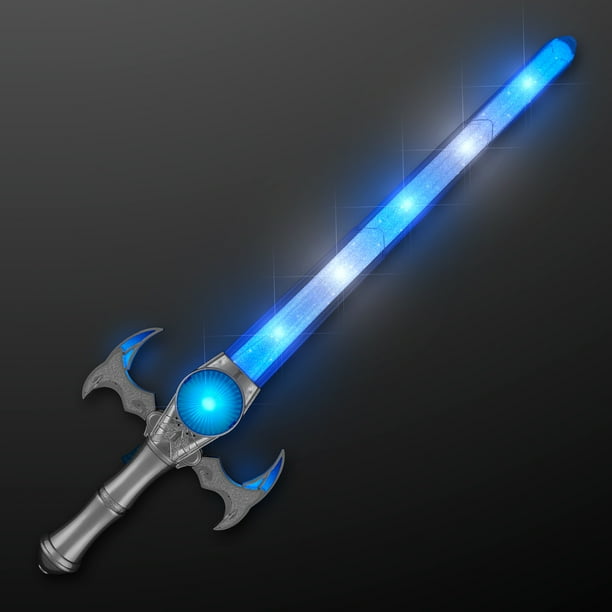 Light Up Medieval Toy Sword with ICY Blue & White LED Lights Walmart