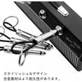 thumbnail image 3 of Guitar Hook Key Holder Wall Mount with 4 Key Rings with Guitar Socket - Black Silver, 3 of 5