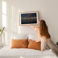 thumbnail image 2 of Seattle Skyline - Seattle Washington Photography Cityscape Skyline Architecture Water Harbor Moody Oak Framed Wall Art Print 5 x 7 inches, 2 of 6
