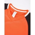 thumbnail image 4 of Kaerm Kids Boys Quickly Dry Football Basketball Uniform Training Suit Short Sleeve T-shirt and Shorts Orange 3XS, 4 of 7