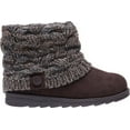 thumbnail image 6 of MUK LUKS Women's Casual Faux Suede Cuffed Boots, Water Resistant, Black, Size 8, 6 of 6