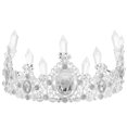 thumbnail image 1 of Wedding Crown Bride Rhinestone Crown Bridal Crown Women Headband for Birthday Prom, 1 of 9