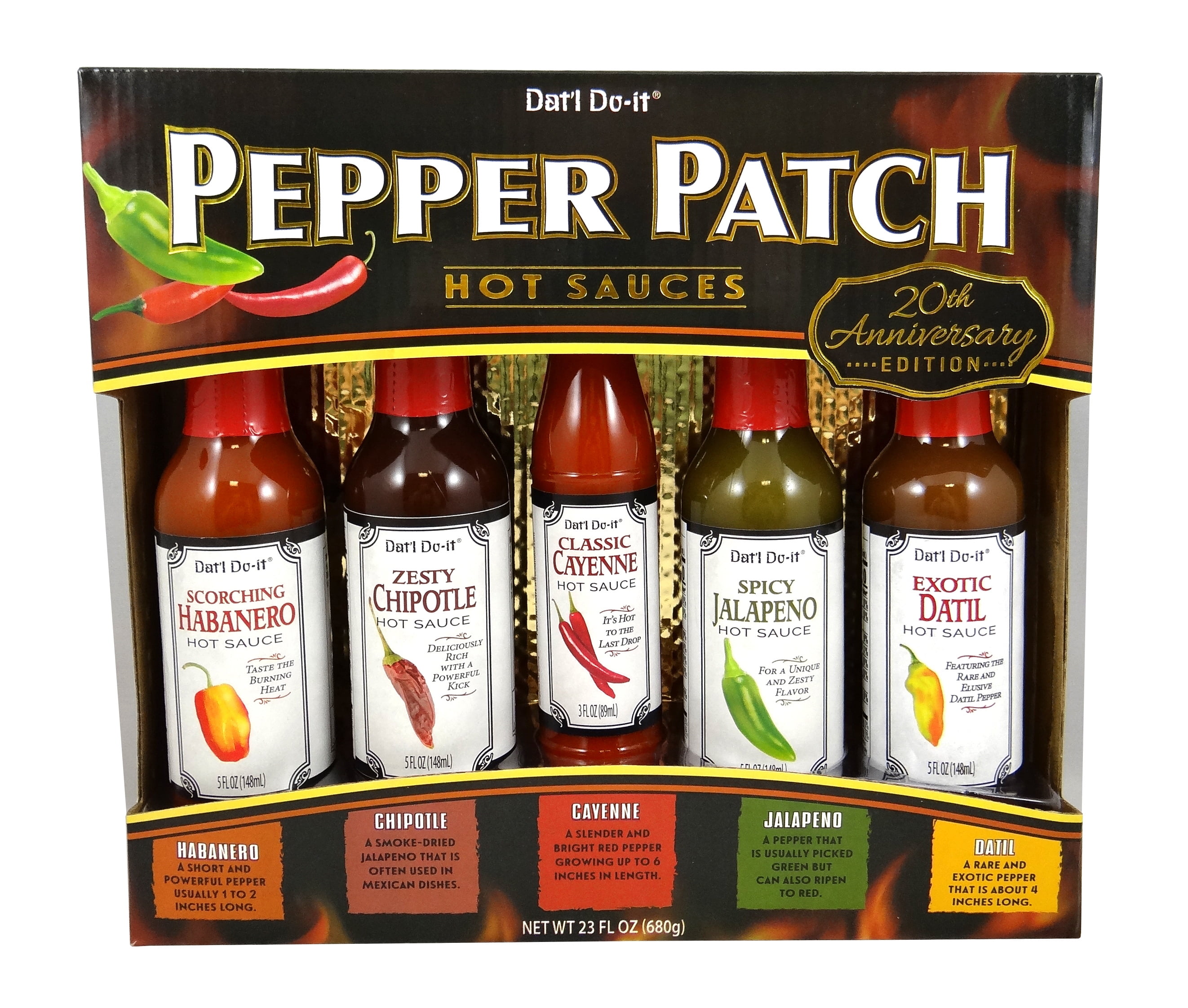 Dat'l DoIt Pepper Patch Sauces Gift Set, 5 Sauces, 1 Ct.