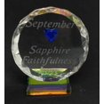 thumbnail image 2 of Glass Birthstone Plaque 2.5 Inches (September), 2 of 2