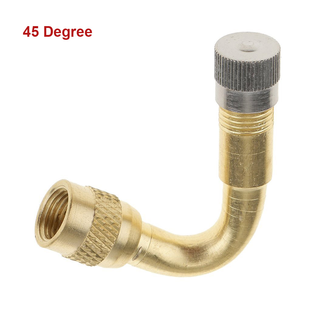 Brass Air Tire Angled Valve Stem Extension Adapter Car Bike Motorbike