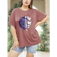 thumbnail image 4 of XCHQRTI Womens Plus Size Graphic Tees Faith T-Shirts Christian Tshirt Casual Short Sleeve Tops, 4 of 9