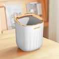 thumbnail image 4 of Clearance! Fanshiluo Trash Can-Desktop Trash Can Desktop Plastic Waste Bin For Home Office Kitchen Vanity Tabletop Green Gold Light Luxury, 4 of 8