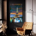 thumbnail image 6 of Epic Art 'Paris France Eiffel Tower at sunset' by Pedro Gavidia, Acrylic Glass Wall Art, 24"x36", 6 of 8
