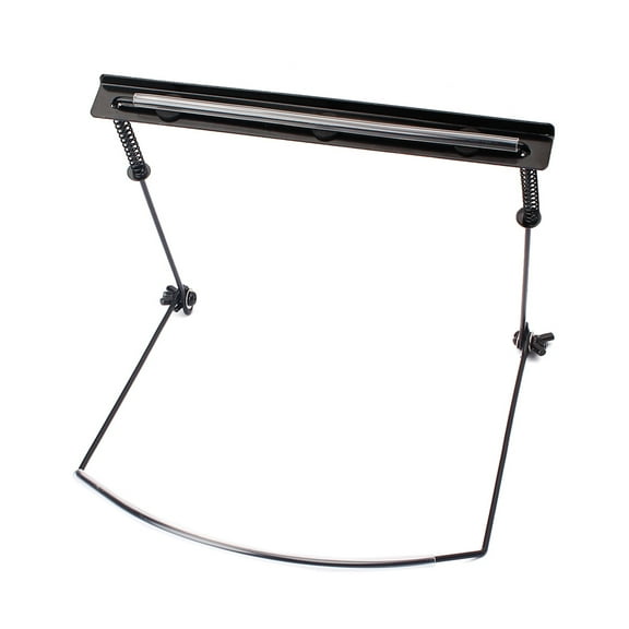 ETHZZLE Lightweight Black Metal Harmonica Neck Holder Stand for Folk Guitar Players and Musicians