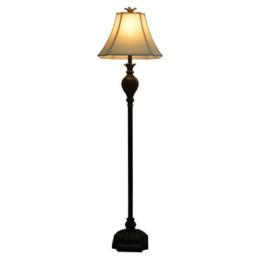 Elegant Designs 1 Light Torchiere Floor Lamp With Marbelized Amber Glass Shade Restoration Bronze Com Light Torchiere Floor Lamp, Dark Chocolate Brown Floor Lamp