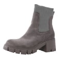 thumbnail image 1 of NECHOLOGY Botas Mujer Adulto Femenino Zapatos Botines para mujer Zapatos de tacón con punta redonda para mujer Zapatos de fiesta de con tacón grueso (Grey, 7.5), 1 of 5