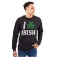 thumbnail image 3 of St Patricks Day Irish Pride Shamrock Long Sleeve TShirt Men Women Brisco Brands S, 3 of 6