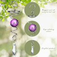 thumbnail image 3 of 4X Ball Spiral Tail Decorative Wind Spinner Stabilizer Wind Chimes Hanging Wind Ball Spinner for Garden Decorations, 3 of 8