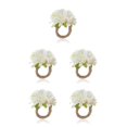 thumbnail image 2 of Anillo de Servilleta Bewildely Flores Artificiales 6 Piezas Colorido, 2 of 6