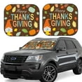 thumbnail image 1 of Saiise Happy Thanksgiving With Gnome for Foldable Car Sun Shades (2-Pack) Offer Sun Protection with an Easy-fold Design for Convenient Windshield Shading-Large, 1 of 6