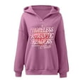 thumbnail image 5 of WENWU Womens Hoodies Long Sleeve Hoodie Women Pullover Oversized Hoodie for Women Pink Hoodie Women Fall Outfits for Women Casual Clothes, 5 of 7