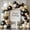 Black White Gold, variant on Black White Gold Balloon Arch Kit,Double Stuffed Pearl Sand White Balloon Garland Different Sizes 18/12/5 Inch Cream Balloons for Graduation Wedding Birthday Bachelorette Party Decoration