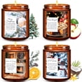 thumbnail image 1 of Set de Velas Navideñas MAYICIVO 4 Piezas Velas Aromáticas de Navidad, 1 of 8