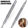 thumbnail image 3 of Spring Center Punch Hammerless Dual Head Nail Setter Spring Loaded High Carbon Steel Nail Punch Narrow Space Door Hinge Pin Remover Tool for Carpenter Woodworking, 3 of 9