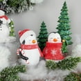 thumbnail image 2 of Northlight Glittered Penguins with Sweater and Scarf Christmas Figurines - 6" - Set of 2, 2 of 8
