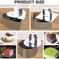 thumbnail image 4 of 6 Pieces Cake Ring, Cake Cutter, Cake Mold, Stainless Steel Cake Ring Baking Mousse Molds Dessert Rings, 4 of 5