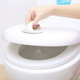 thumbnail image 3 of 2 Count Round White Self-Stick Instant Cabinet Drawer Handle Helper Auxiliary Kitchen Cabinet Door Window Handle Sticker Convenient Opening Stick-on Handles, 3 of 4