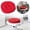 Red, variant on Round Corduroy Chair Cushion, 17.71" Soft Thick Tufted Seat Pad for Home Office Restaurant, Warm Comfortable Pillow for Indoor Chairs