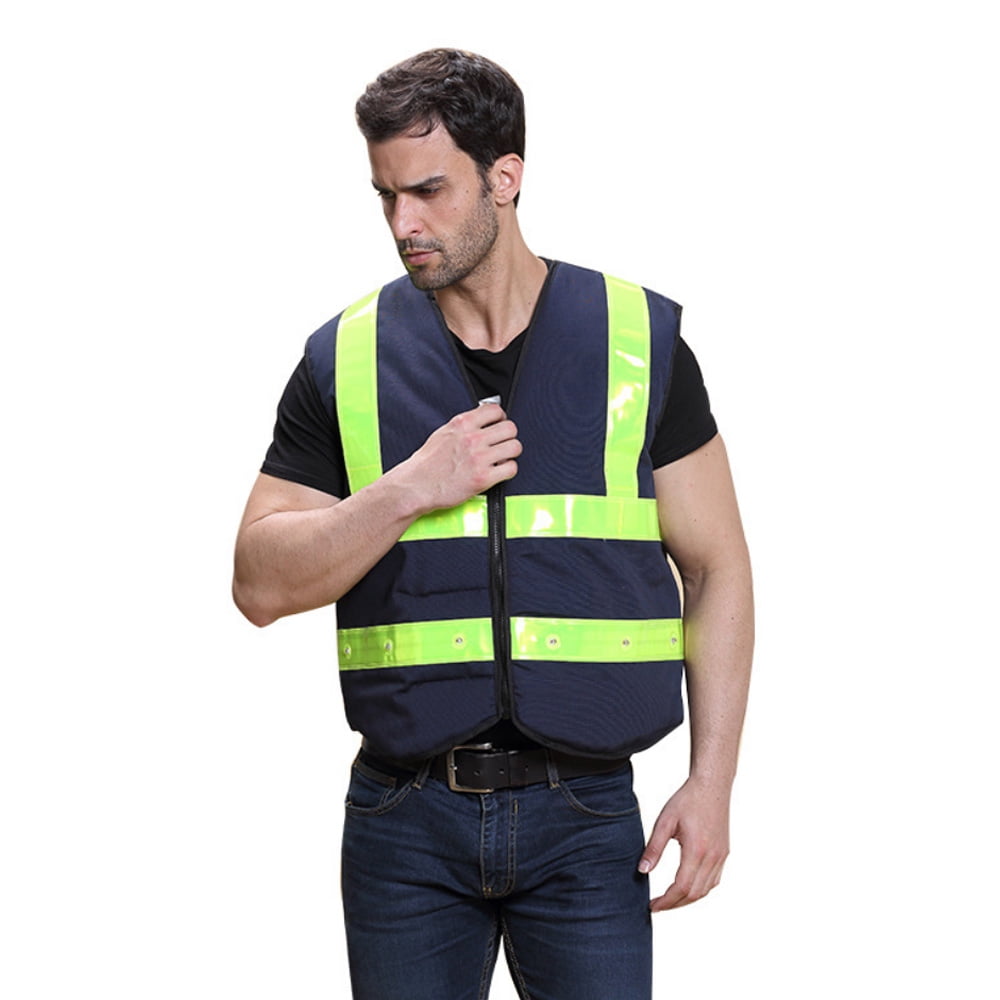 12 LED Reflective Safety Vest High Visibility Traffic Night Safety