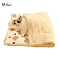 thumbnail image 1 of Tapis Chauffant pour Animaux, Couverture de Sommeil pour Chat, Lit pour Animaux en Peluche Douce, Tapis Réversible pour Chien Intérieur Extérieur, Lavable en Machine, 1 of 7