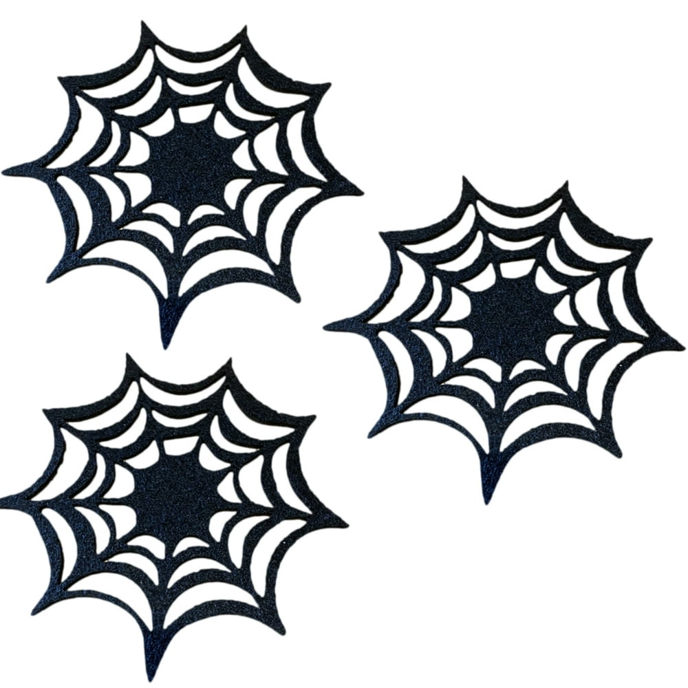 Download OUNONA 10pcs Halloween Spider Web Coasters Placemat ...
