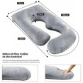 thumbnail image 2 of Almohada de Embarazo Almohada de Maternidad en Forma de J de 60 Pulgadas con Funda Extraíble Almohada de Cuerpo Completo para Aliviar Dolor Soporte Ergonómico Regalo Día de la Madre y Mujer, 2 of 9